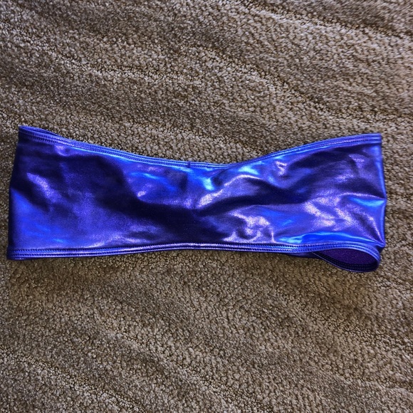 Shiny purple American apparel bandeau - Picture 4 of 4